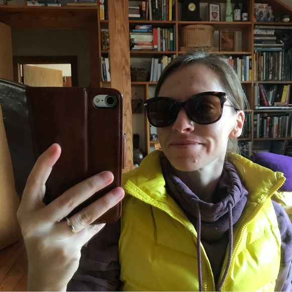 Loft Brown Tortoiseshell Gold Sunglasses, NWT, 6” - Picture 12 of 14